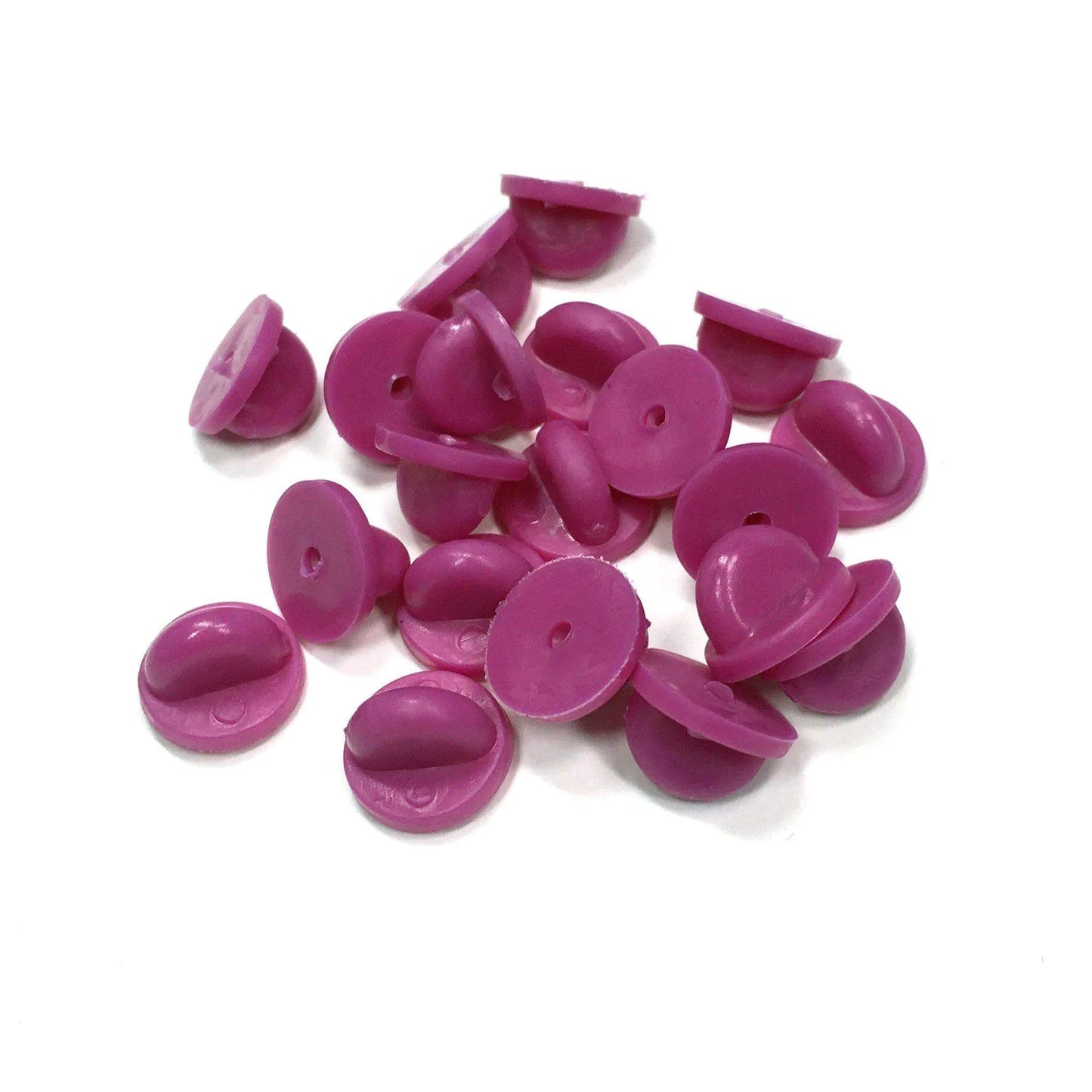 Purple Rubber Pin Backs - 20 Pack WEM Support (www.WEM.support)