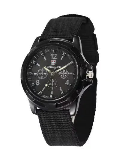 Nylon strap watch three-eye three-pin quartz watch WEM Support (www.WEM.support)