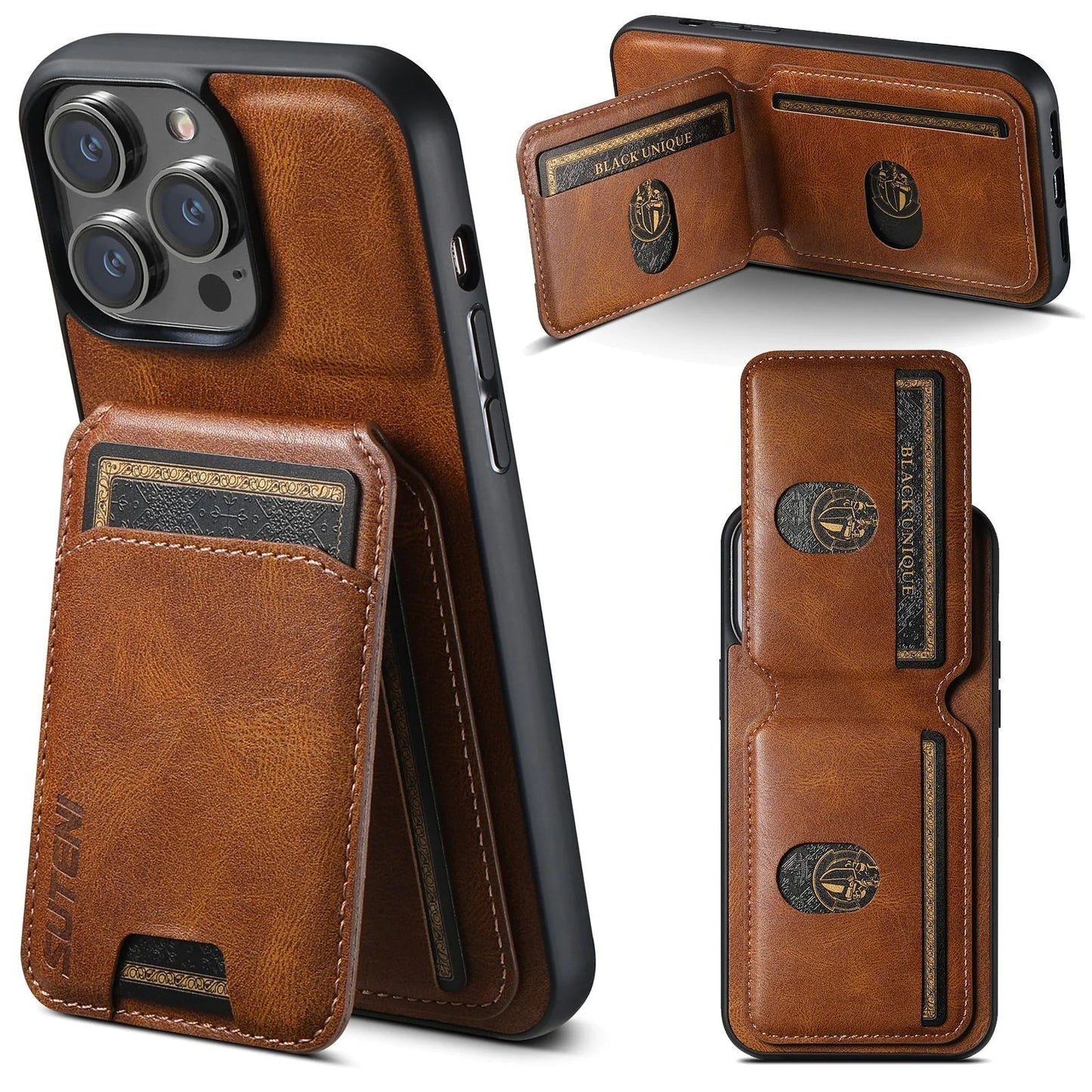 CardGuard Leather Phone Case - Catch Cards