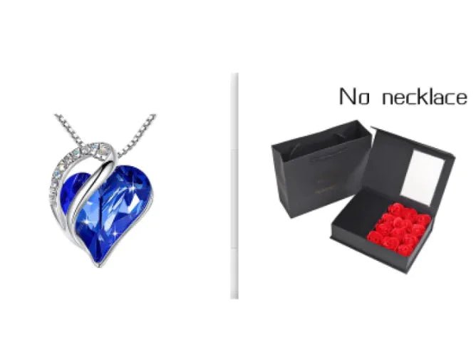 CrystalHeart Heart - Shaped Pendant Necklace - Catch Cards