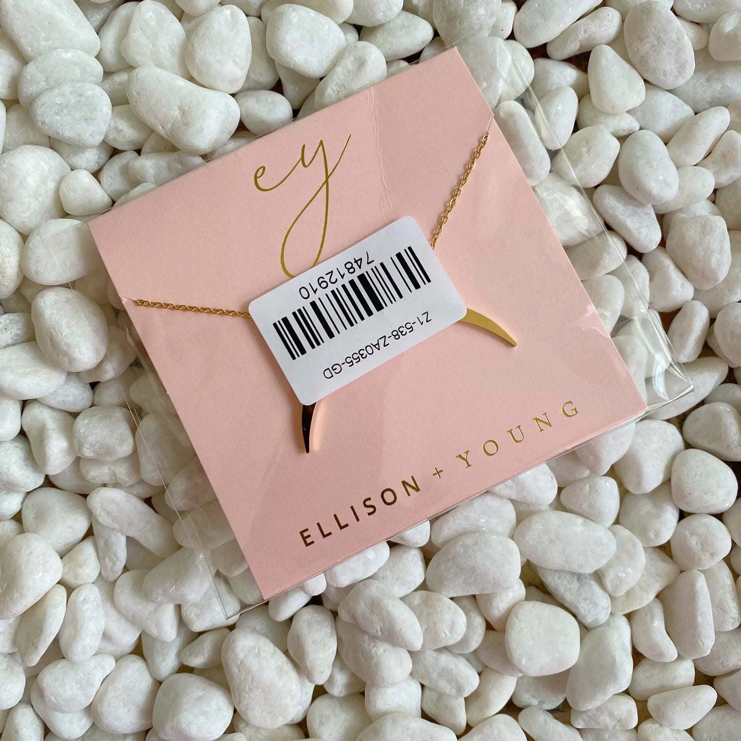 Glam Boho Crescent Necklace WEM Support (www.WEM.support)