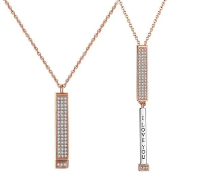 Trendy Zircon Inlaid Pendant - Catch Cards