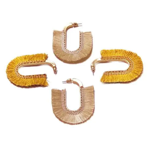 Fan Earrings -Amber WEM Support (www.WEM.support)