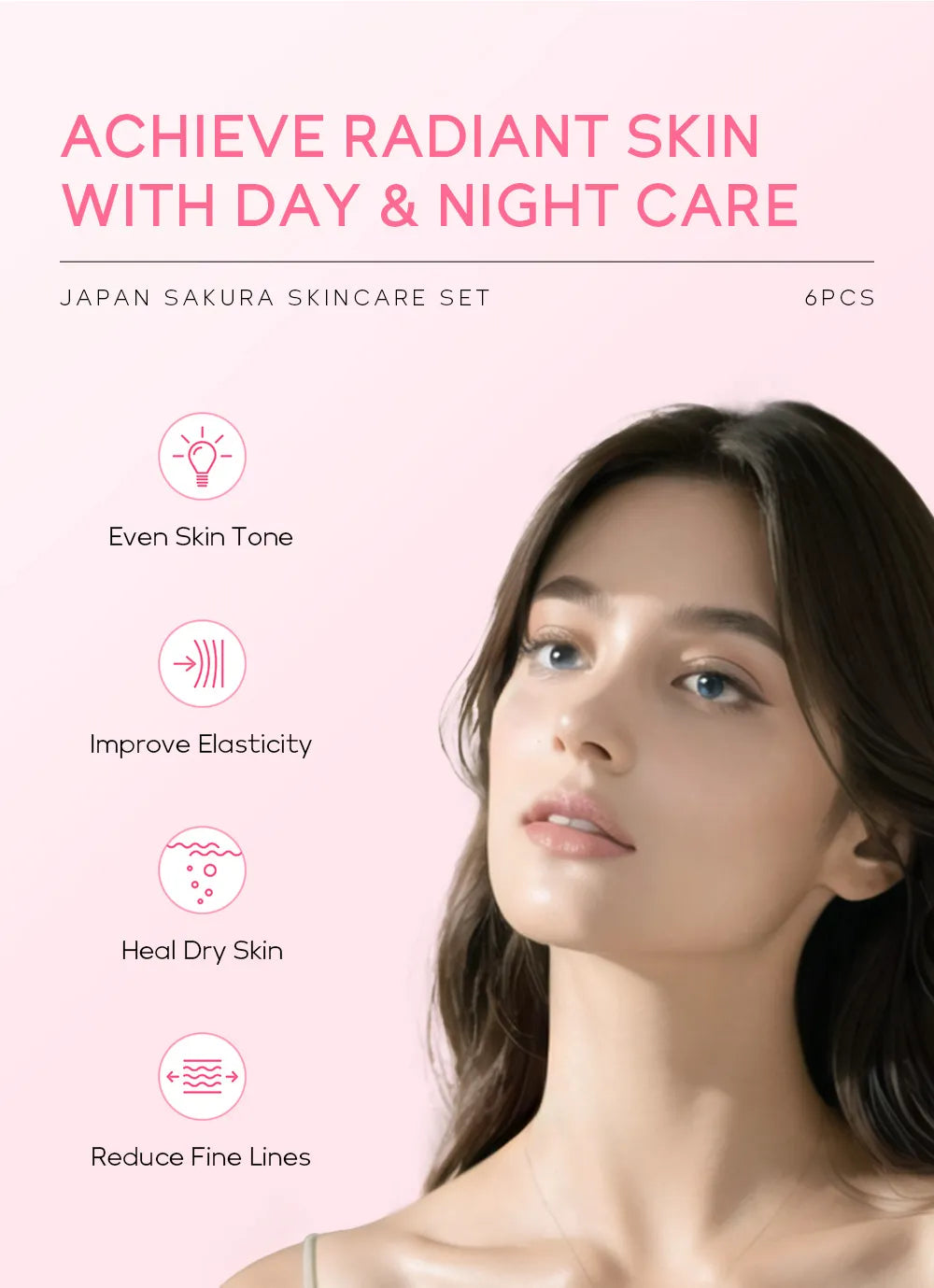Japan Sakura Skin Care Set WEM Support (www.WEM.support)