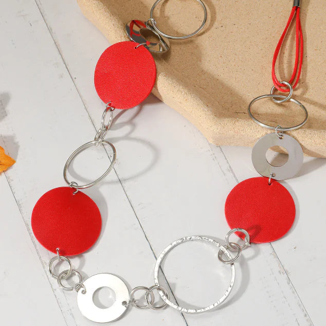 Minimalist Metal Ring Necklace for Women HejK.com