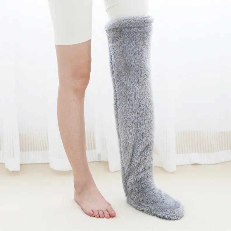 Over Knee Fuzzy Warm Winter Socks WEM Support (www.WEM.support)