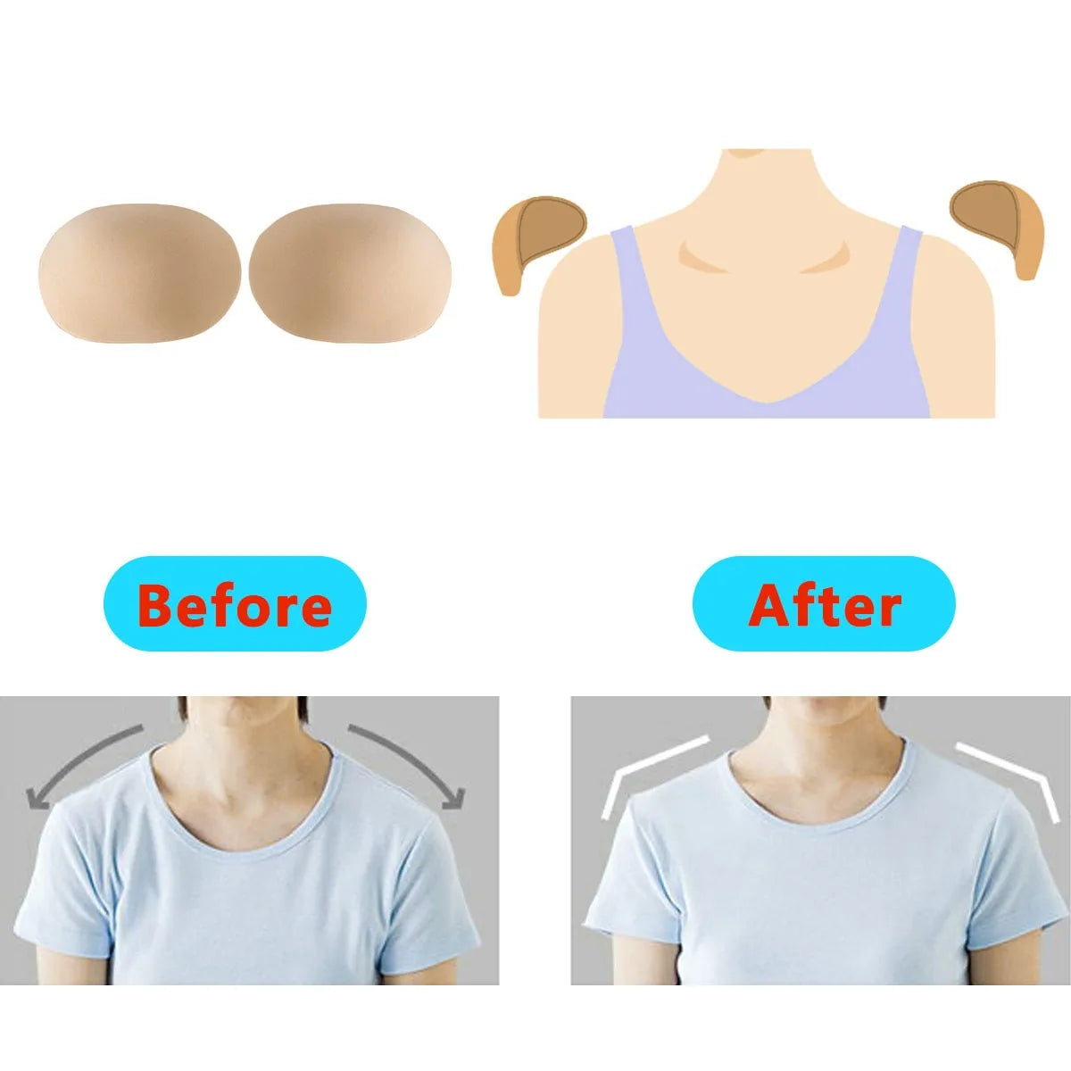 Flexoro Enhancement Silikon-Schulterpolster WEM Support (www.WEM.support)