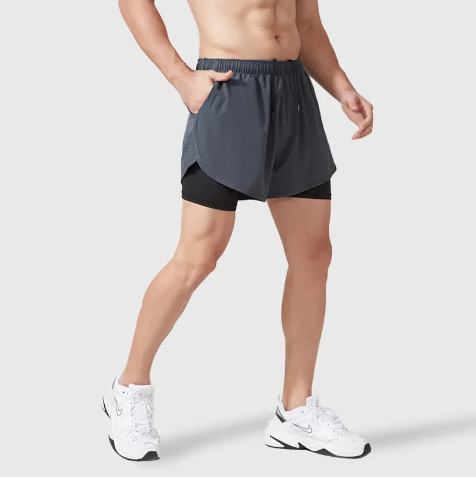 Men's Double-Layer Sports Shorts HejK.com