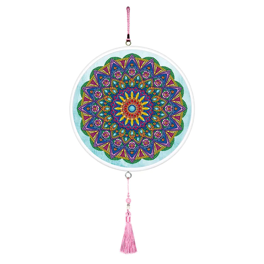 Butterfly Diamond Painting Pendant with Tassel Design