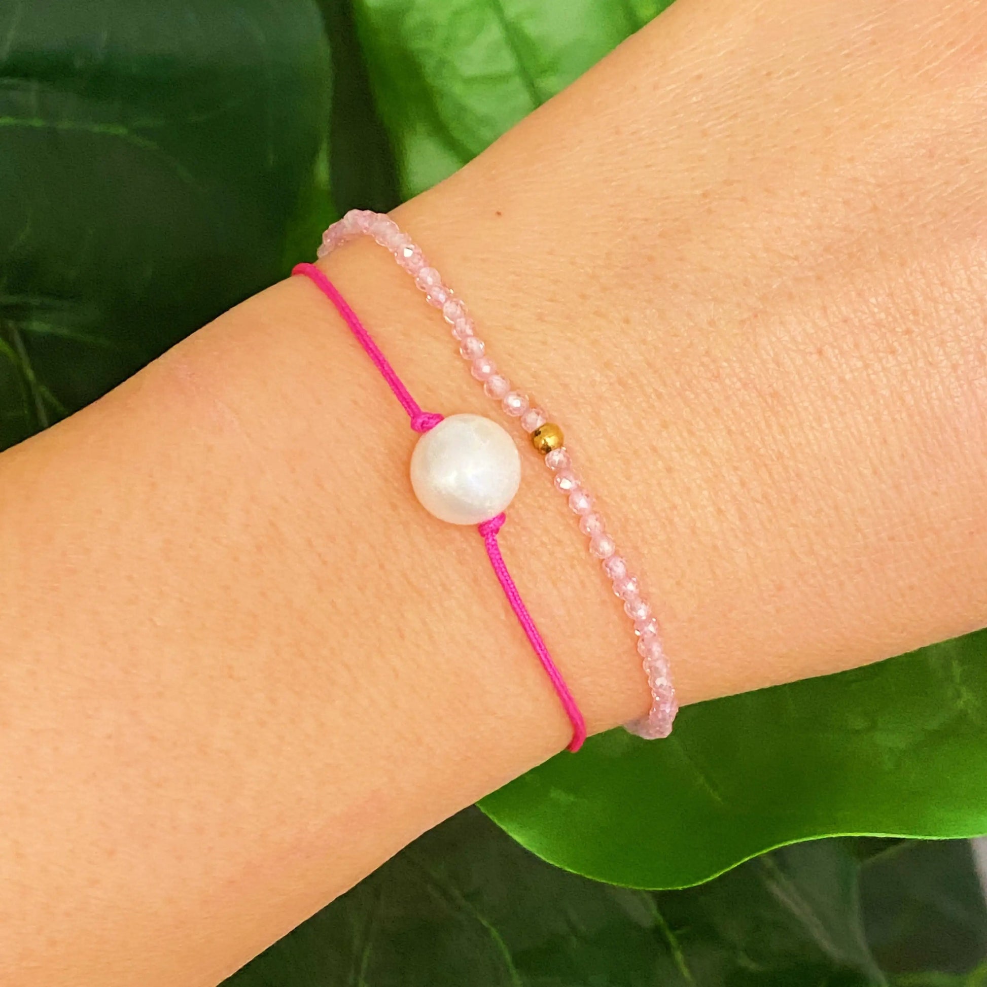 Genuine Pearl Color Dream Bracelet Set Of 2 WEM Support (www.WEM.support)