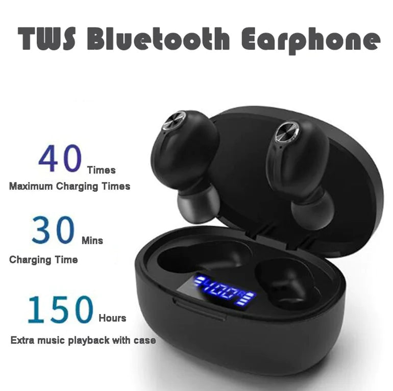 TWS Bluetooth Earbuds Waterproof Bluetooth 5.1 Headset Noise Cancelling Wireless WEM Support (www.WEM.support)