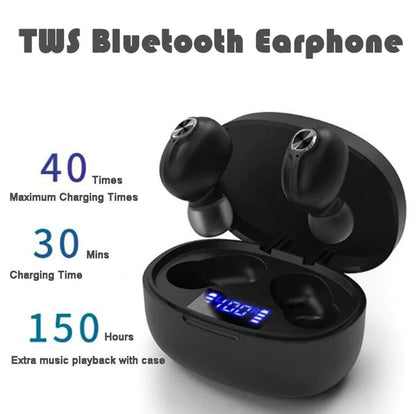 TWS Bluetooth Earbuds Waterproof Bluetooth 5.1 Headset Noise Cancelling Wireless WEM Support (www.WEM.support)