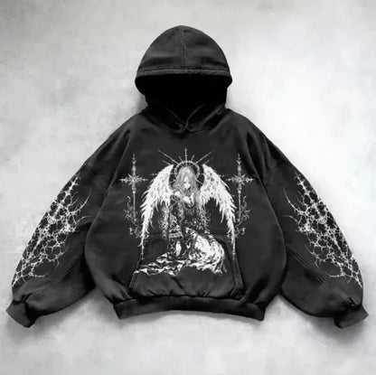 Washed Hooded Pullover WEM Support (www.WEM.support)