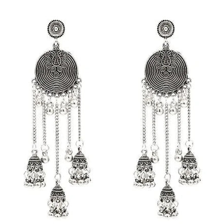 Egypt Vintage Silver Alloy Earrings for Women WEM Support (www.WEM.support)