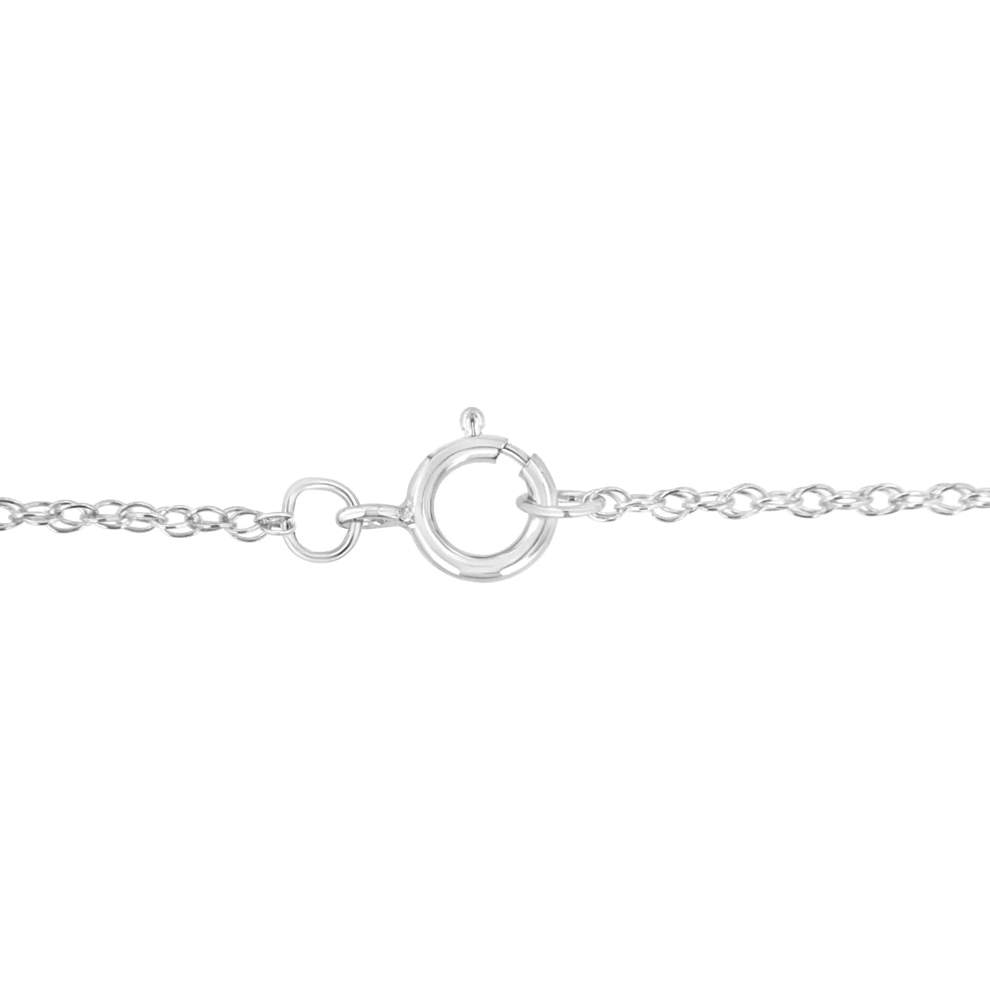 Collier Pendentif Coeur en Argent Sterling Plaqué Or Rose et Blanc 10k avec Diamants de Laboratoire de 3/8 carat (Couleur F-G, Clarté VS2-SI1) WEM Support (www.WEM.support)