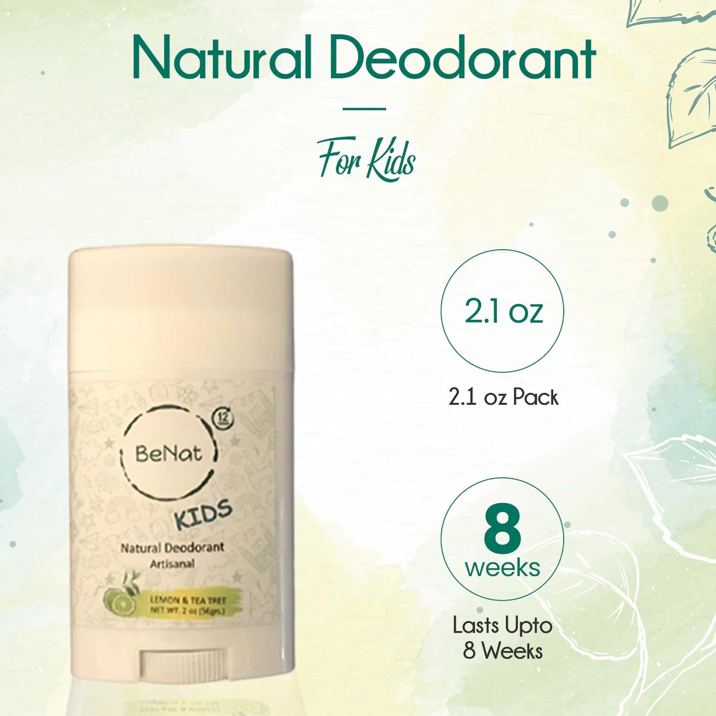 All-Natural Deodorant for Kids & Teens WEM Support (www.WEM.support)