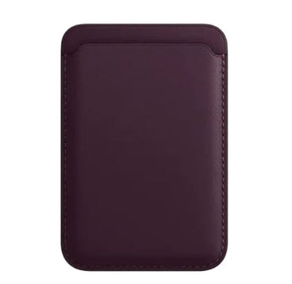 MagSafe Leather Card Case - Compatible with Apple, Magnetic Back Protective Case WEM Support (www.WEM.support)