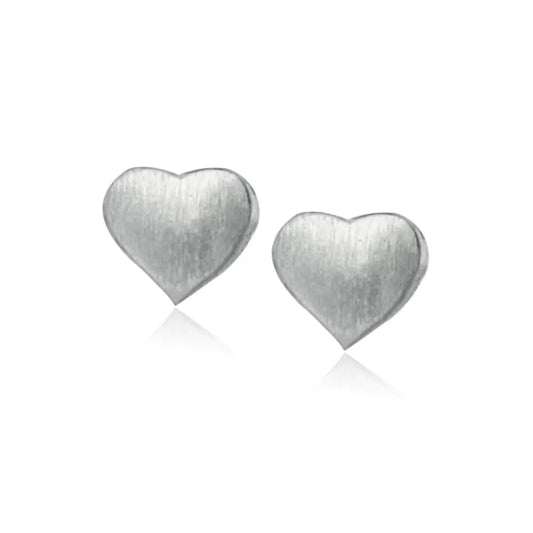 Sterling Silver Double Heart Earrings WEM Support (www.WEM.support)