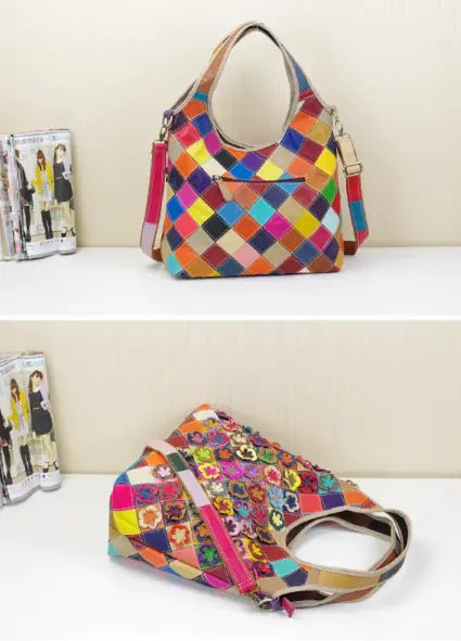 Leather Top Layer Cowhide Bag WEM Support (www.WEM.support)