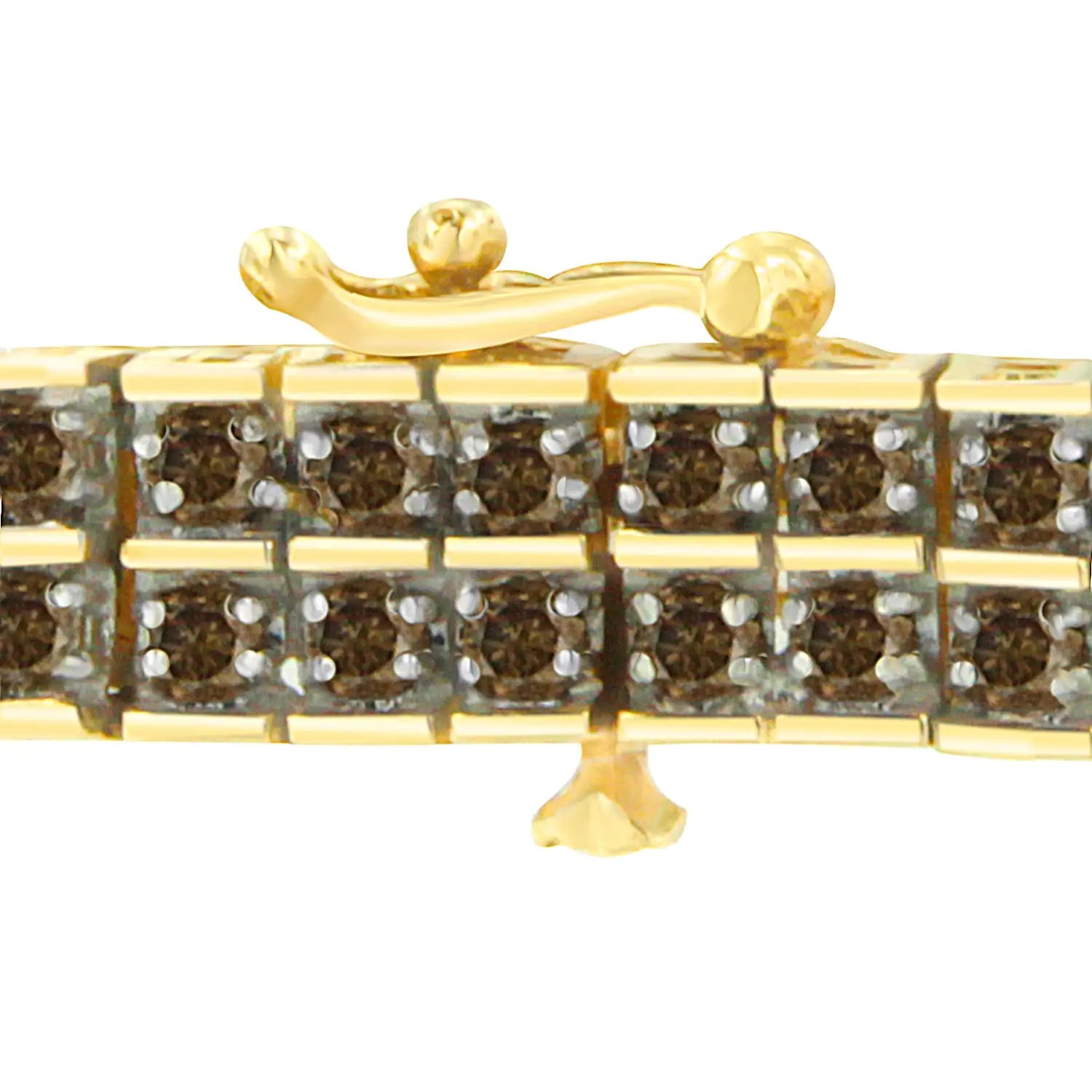 10K Yellow Gold Round-Cut Diamond Layers of Love Bracelet (5.00 cttw, K-L Color, I1-I2 Clarity) WEM Support (www.WEM.support)