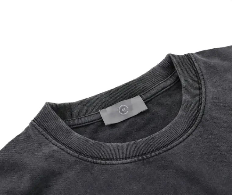 Fun Letter Printing Short-sleeved Men's Loose Round Neck Five-point Sleeves WEM Support (www.WEM.support)