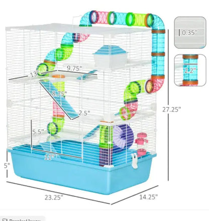 Hamster Cage w/Tube And Tunnel HejK.com