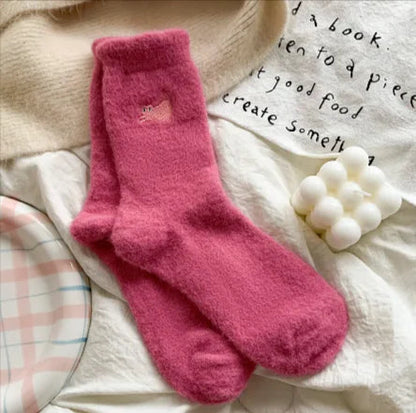 Women’s Thickened Plus Velvet Mid-Calf Warm Socks WEM Support (www.WEM.support)