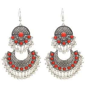 Egypt Vintage Silver Alloy Earrings for Women WEM Support (www.WEM.support)