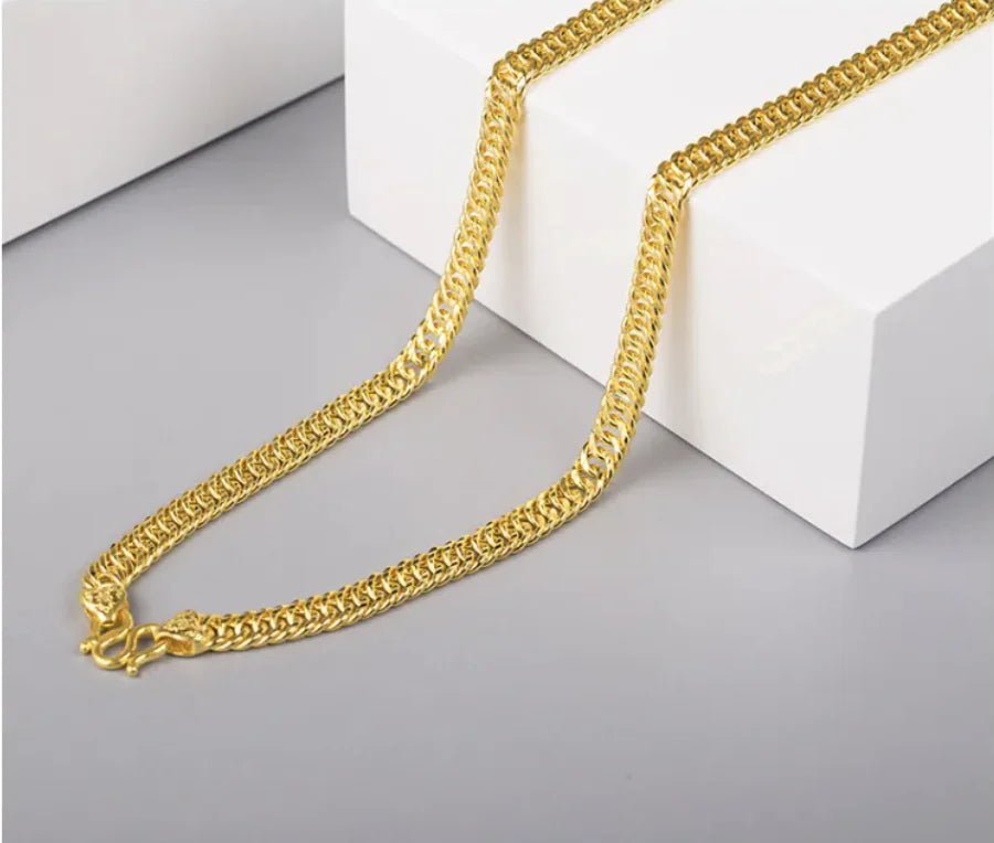 18K Gold - Plated Men's Necklace - Catch Cards