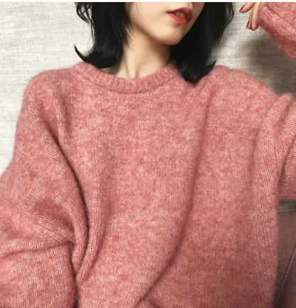 Women's New Loose Pullover Sweater Top WEM Support (www.WEM.support)