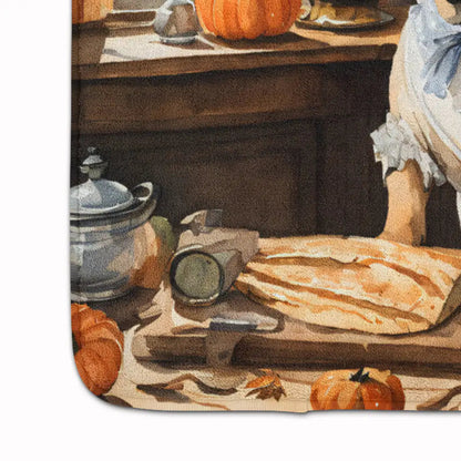 Shar Pei Fall Kitchen Pumpkins Memory Foam Kitchen Mat WEM Support (www.WEM.support)