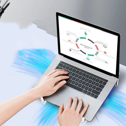 Portable Slim Laptop Cooling Pad WEM Support (www.WEM.support)