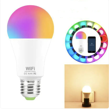 15W WiFi Smart RGB LED Light Bulb WEM Support (www.WEM.support)