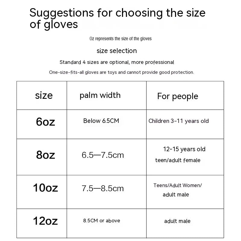 Training Boxing Gloves WEM Support (www.WEM.support)