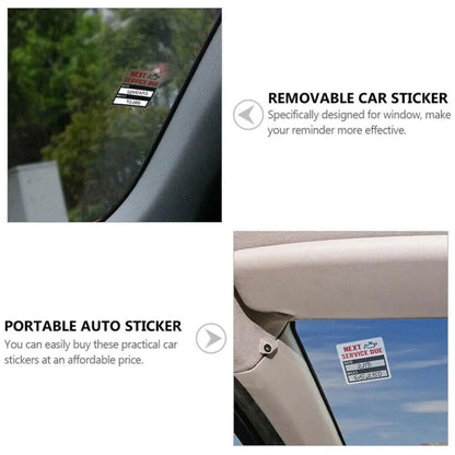 300 Oil Change Service Reminder Stickers Clear Window Lite Sticker Pack 2"x2" US WEM Support (www.WEM.support)