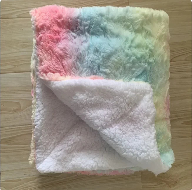 Thickened Flannel & Lamb Wool Double-Sided Blanket WEM Support (www.WEM.support)