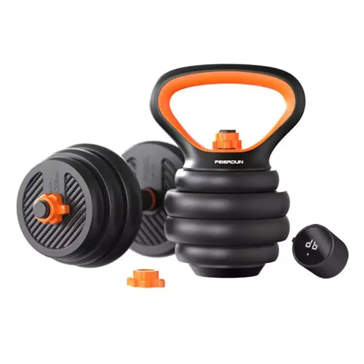 Men's Fitness Equipment Rubberized Dumbbell Household Kettlebell Removable Barbell WEM Support (www.WEM.support)