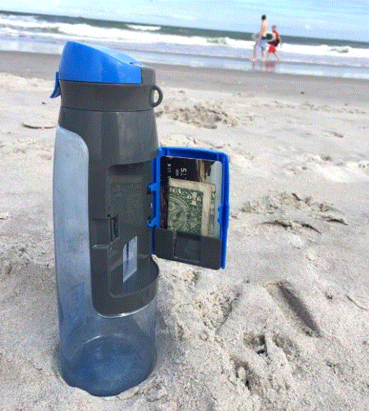 Kreative Aufbewahrungs-Geldbörse Trinkflasche WEM Support (www.WEM.support)