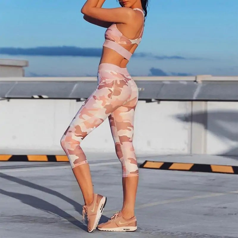 Pink Camo Taschen Push Up Fitness 2-Teiliges Set WEM Support (www.WEM.support)