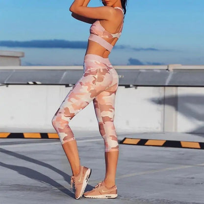 Pink Camo Taschen Push Up Fitness 2-Teiliges Set WEM Support (www.WEM.support)