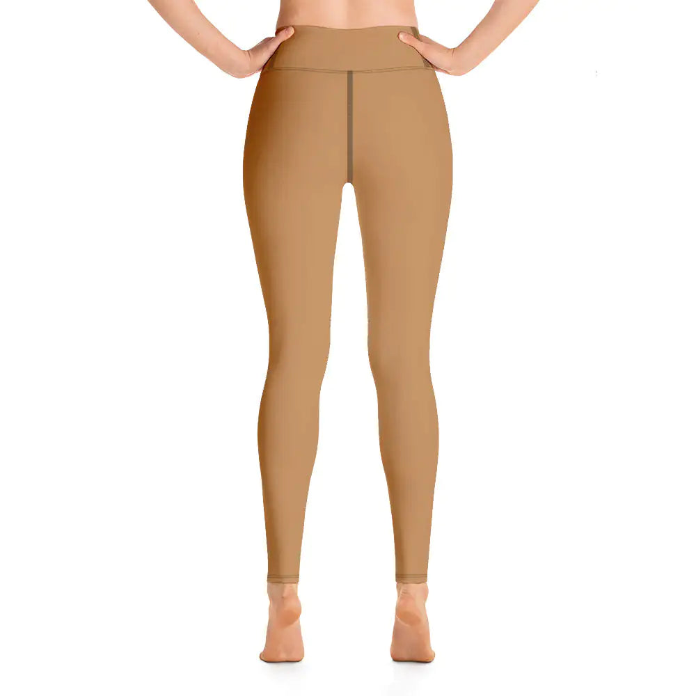 Women's Tropical Drift Wood Yoga Leggings WEM Support (www.WEM.support)