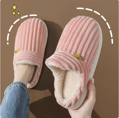 Warm Cotton Indoor Slippers - Non-Slip for Couples WEM Support (www.WEM.support)