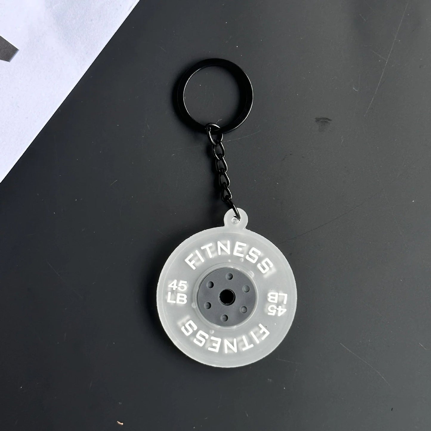 Mini Barbell Keychain HejK.com