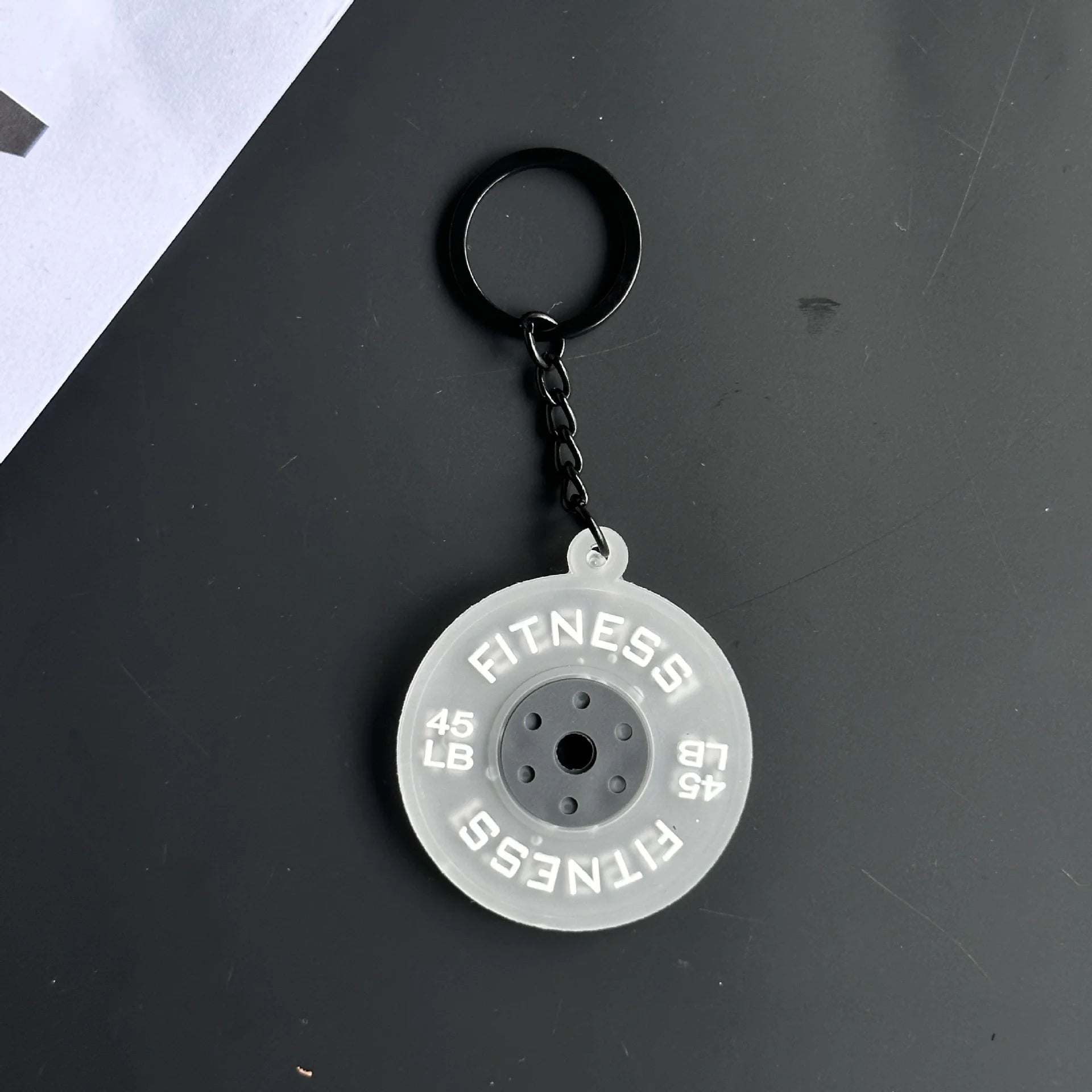 Mini Barbell Keychain HejK.com