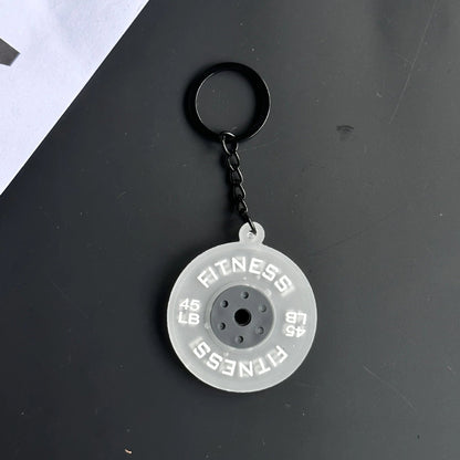 Mini Barbell Keychain HejK.com