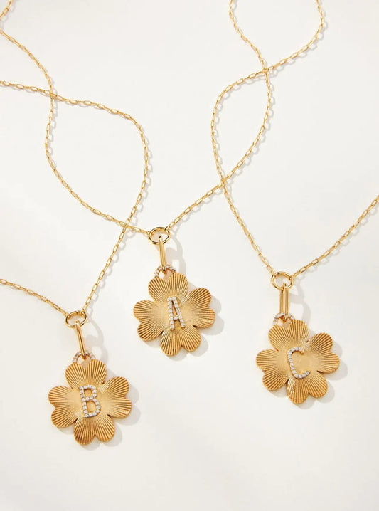 Clover Charm Initial Charm WEM Support (www.WEM.support)