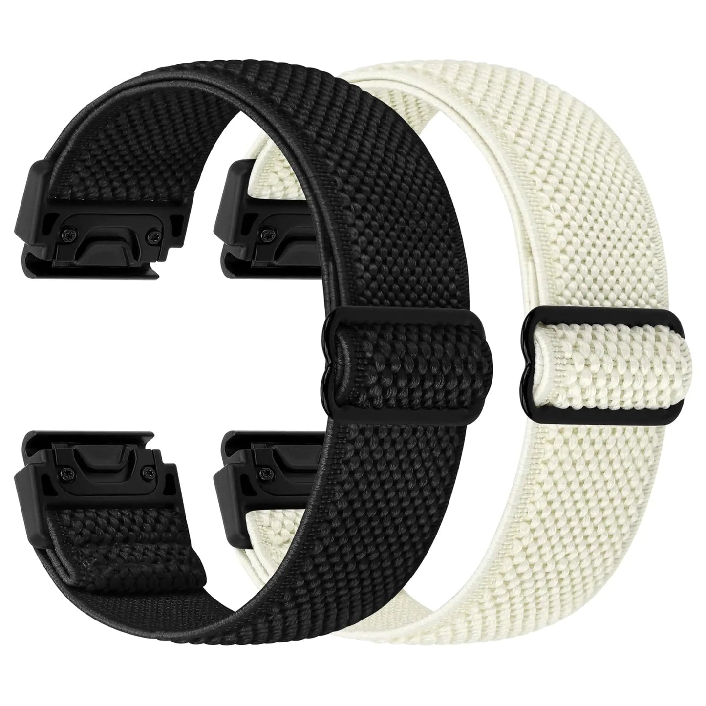 22mm Watch Bands for Garmin Fenix 8 47mm/Fenix E 47mm/Fenix 7/Fenix 7 Pro/Fenix 6/Fenix 6 Pro/Fenix 5/5 Plus/Instinct 2/Epix Gen 2/Approach S62/S60 Band, Quickfit Elastic Nylon Strap Wristband - Catch Cards