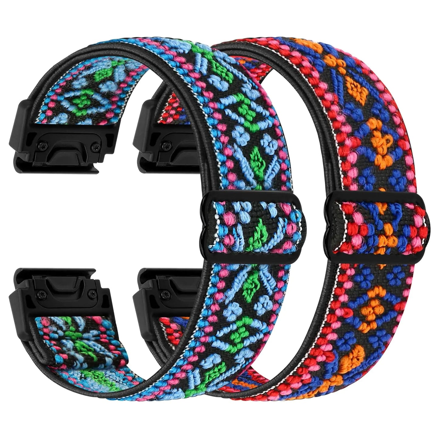 22mm Watch Bands for Garmin Fenix 8 47mm/Fenix E 47mm/Fenix 7/Fenix 7 Pro/Fenix 6/Fenix 6 Pro/Fenix 5/5 Plus/Instinct 2/Epix Gen 2/Approach S62/S60 Band, Quickfit Elastic Nylon Strap Wristband - Catch Cards