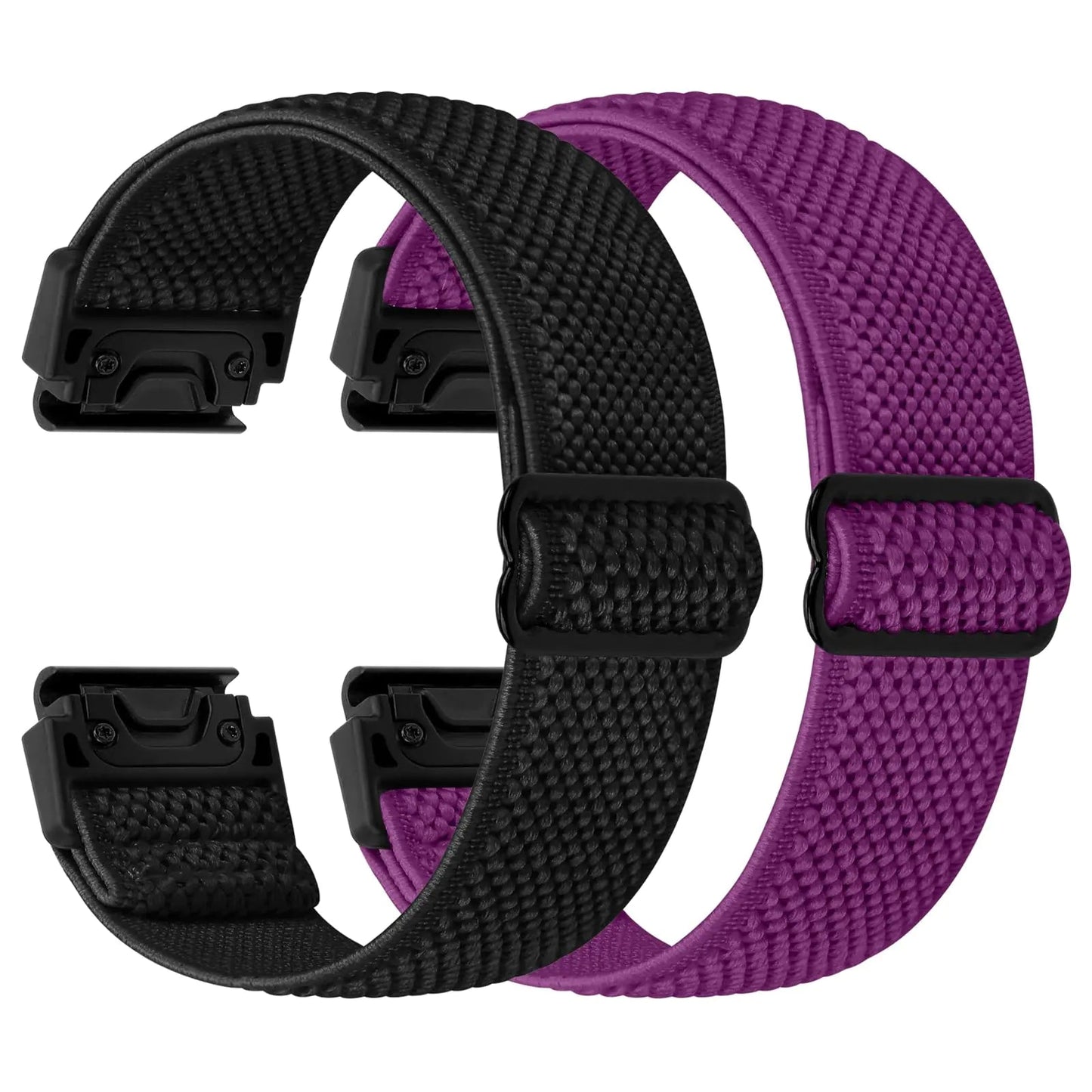 22mm Watch Bands for Garmin Fenix 8 47mm/Fenix E 47mm/Fenix 7/Fenix 7 Pro/Fenix 6/Fenix 6 Pro/Fenix 5/5 Plus/Instinct 2/Epix Gen 2/Approach S62/S60 Band, Quickfit Elastic Nylon Strap Wristband - Catch Cards