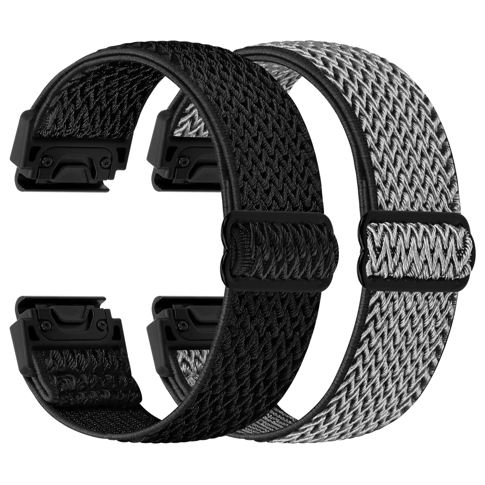 22mm Watch Bands for Garmin Fenix 8 47mm/Fenix E 47mm/Fenix 7/Fenix 7 Pro/Fenix 6/Fenix 6 Pro/Fenix 5/5 Plus/Instinct 2/Epix Gen 2/Approach S62/S60 Band, Quickfit Elastic Nylon Strap Wristband - Catch Cards